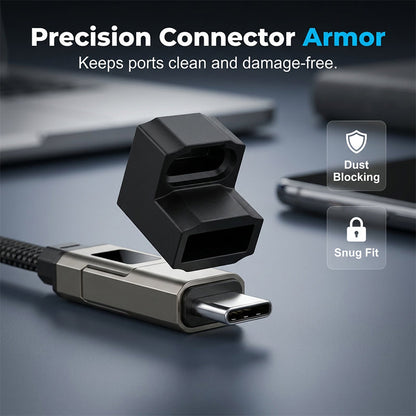 🔑⚡4-in-1 Digital Display Keychain Charging Cable
