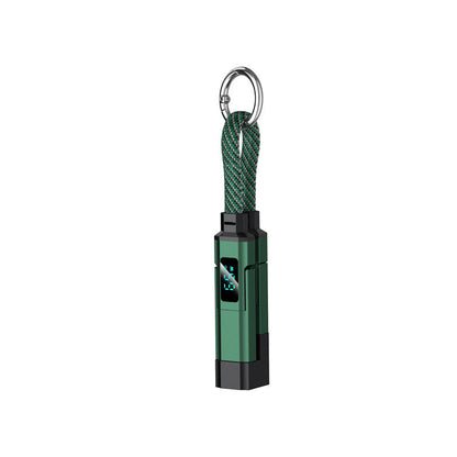 🔑⚡4-in-1 Digital Display Keychain Charging Cable