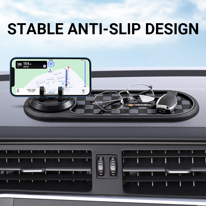 🚗📱 DashGrip™ 2-in-1 Anti-Slip Dashboard Organizer & Phone Holder – Keep Your Essentials Secure
