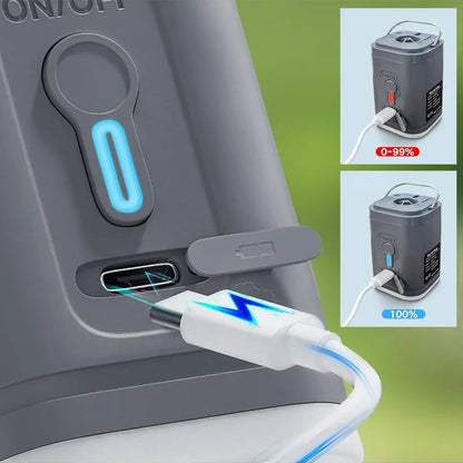 ⚡🔋 Portable Rechargeable Air Pump – LED Light, Fast Inflation, Compact – Cash on Delivery 🔋