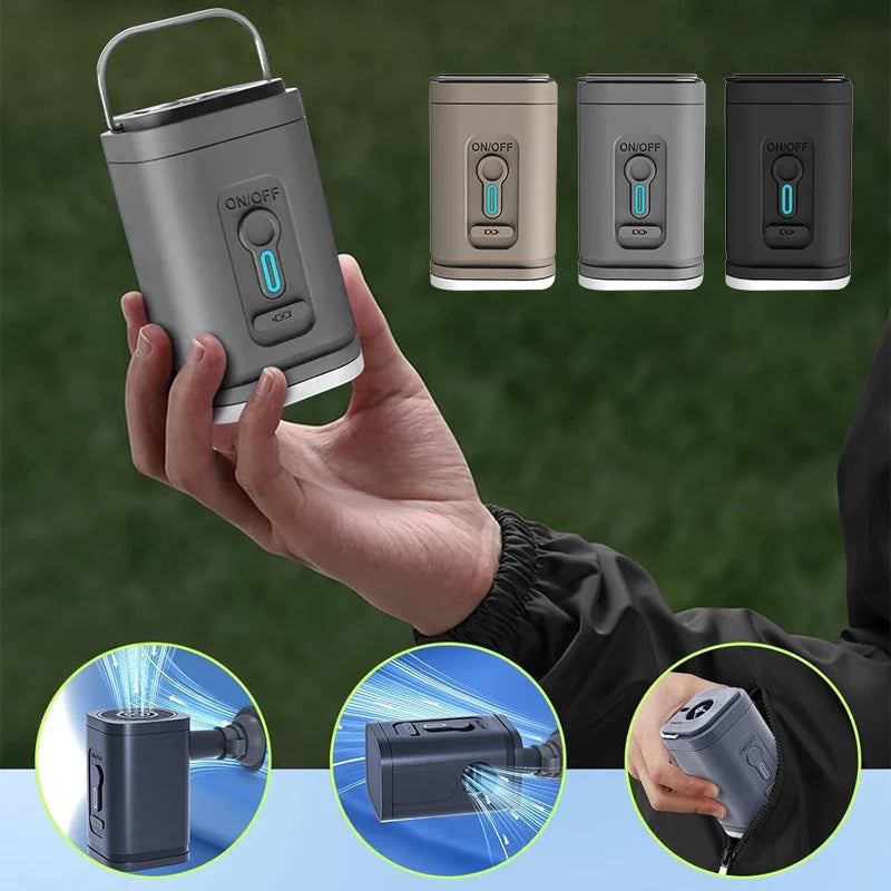⚡🔋 Portable Rechargeable Air Pump – LED Light, Fast Inflation, Compact – Cash on Delivery 🔋