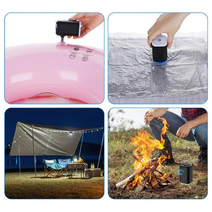⚡🔋 Portable Rechargeable Air Pump – LED Light, Fast Inflation, Compact – Cash on Delivery 🔋
