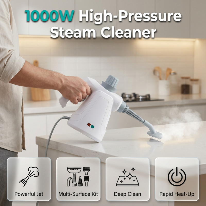 🔥💨 1000W High-Pressure Steam Cleaner – Deep Clean Your Entire Home Without Chemicals