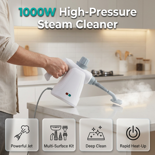 🔥💨 1000W High-Pressure Steam Cleaner – Deep Clean Your Entire Home Without Chemicals