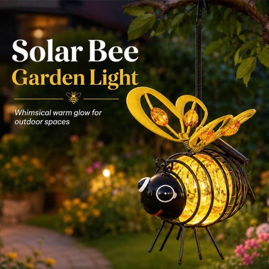 ☀️🐝 Solar Hanging Bee Garden Light