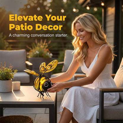 ☀️🐝 Solar Hanging Bee Garden Light
