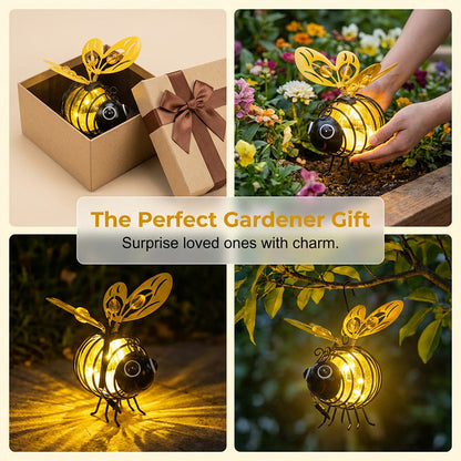 ☀️🐝 Solar Hanging Bee Garden Light
