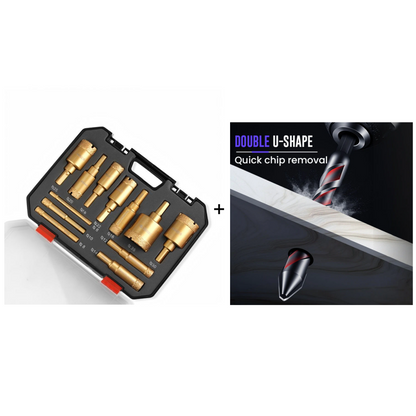 💎🛠️ Professional Dry Drilling Hole Saw Kit (6-35mm)