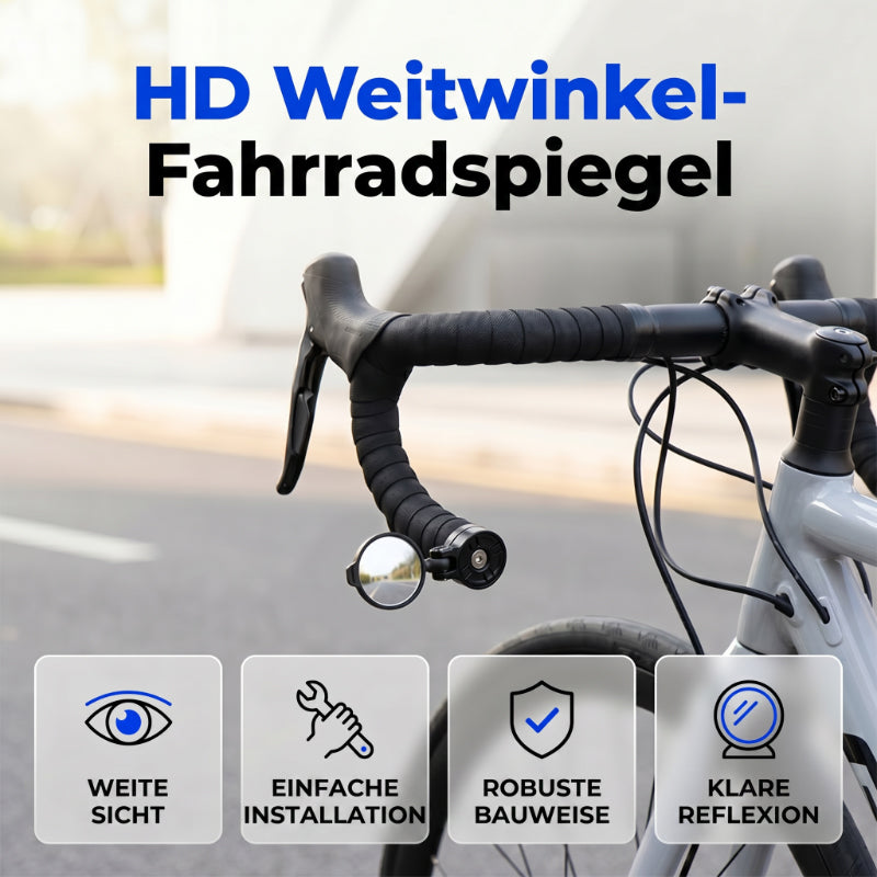 🚴👀 360° All-View Rotating Bicycle Rearview Mirror