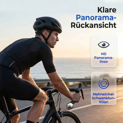🚴👀 360° All-View Rotating Bicycle Rearview Mirror