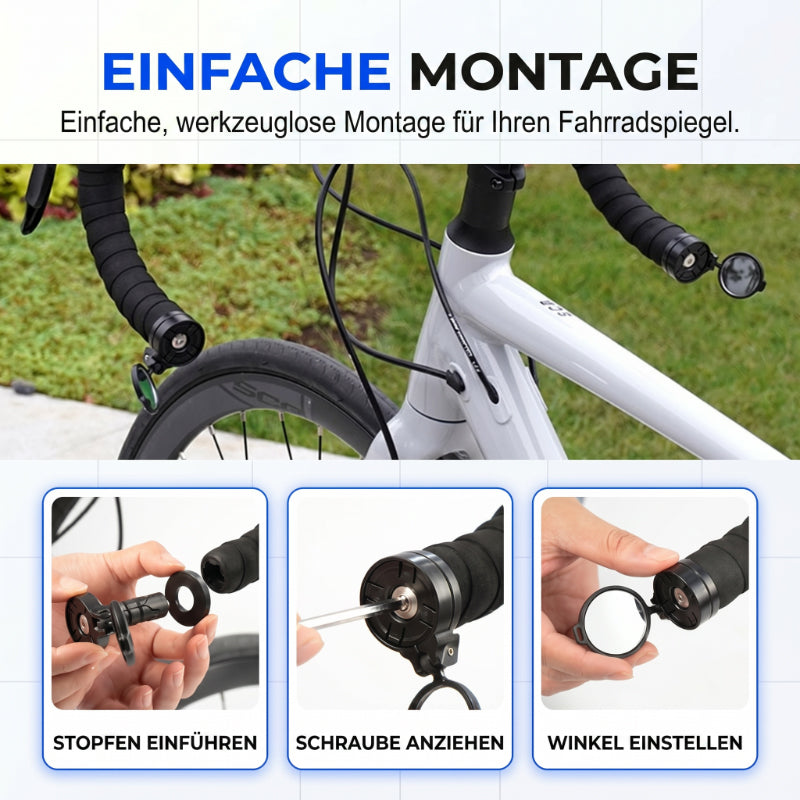 🚴👀 360° All-View Rotating Bicycle Rearview Mirror