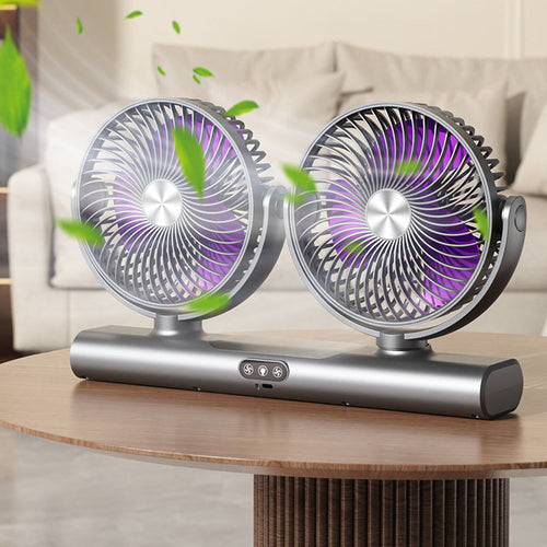 🌬️❄️ 360° Dual Head Oscillating Ceiling Fan