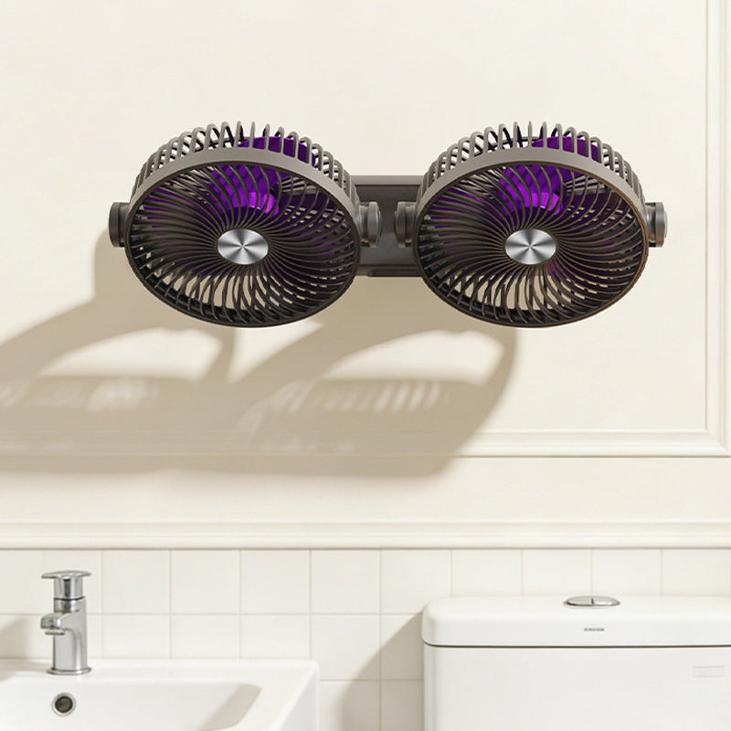 🌬️❄️ 360° Dual Head Oscillating Ceiling Fan