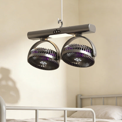 🌬️❄️ 360° Dual Head Oscillating Ceiling Fan