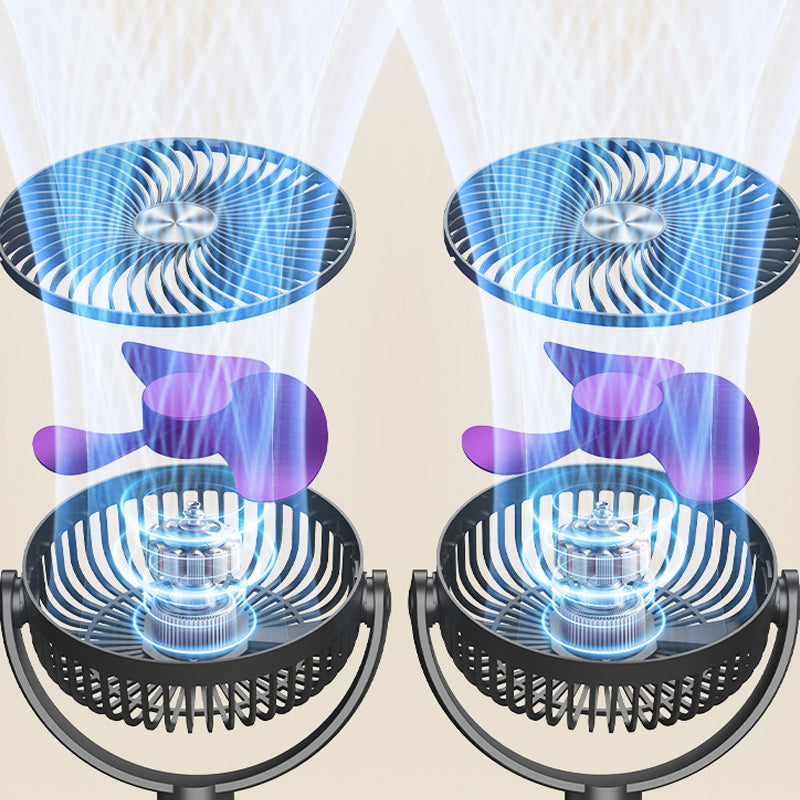 🌬️❄️ 360° Dual Head Oscillating Ceiling Fan