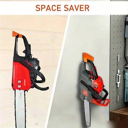 🪚🧱Heavy-Duty Wall Mount Chainsaw Hanger
