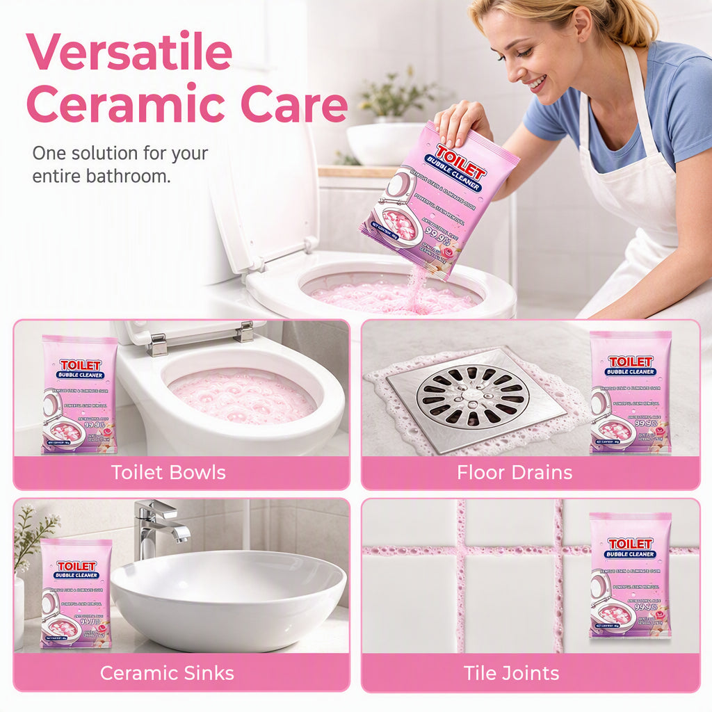 Deep-Clean Toilet Bowl Powder – Effortless Stain & Buildup Cleaning for a Fresher Bathroom