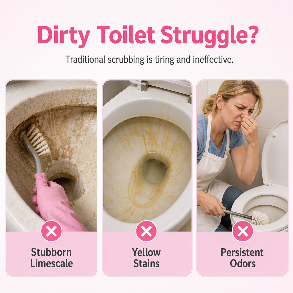 Deep-Clean Toilet Bowl Powder – Effortless Stain & Buildup Cleaning for a Fresher Bathroom