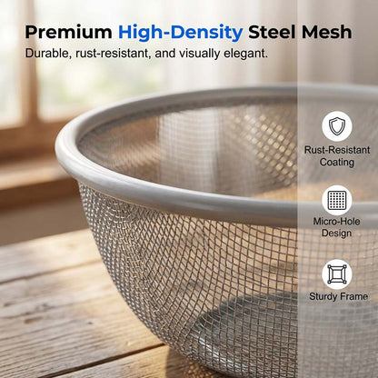 🍎 LIMITED‑TIME 50% OFF! 🧺🍇 FreshKeep Covered Produce Basket – Breathable, Drainable & Insect-Resistant Kitchen Storage