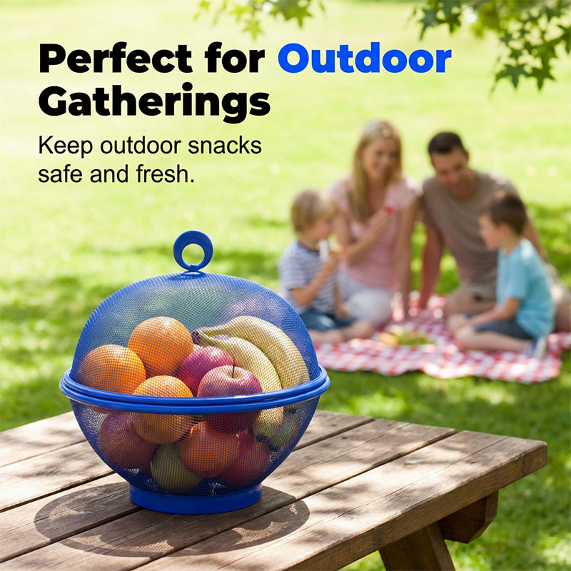 🍎 LIMITED‑TIME 50% OFF! 🧺🍇 FreshKeep Covered Produce Basket – Breathable, Drainable & Insect-Resistant Kitchen Storage