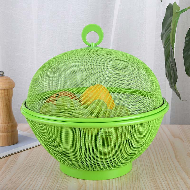 🍎 LIMITED‑TIME 50% OFF! 🧺🍇 FreshKeep Covered Produce Basket – Breathable, Drainable & Insect-Resistant Kitchen Storage