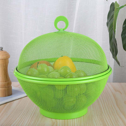 🍎 LIMITED‑TIME 50% OFF! 🧺🍇 FreshKeep Covered Produce Basket – Breathable, Drainable & Insect-Resistant Kitchen Storage