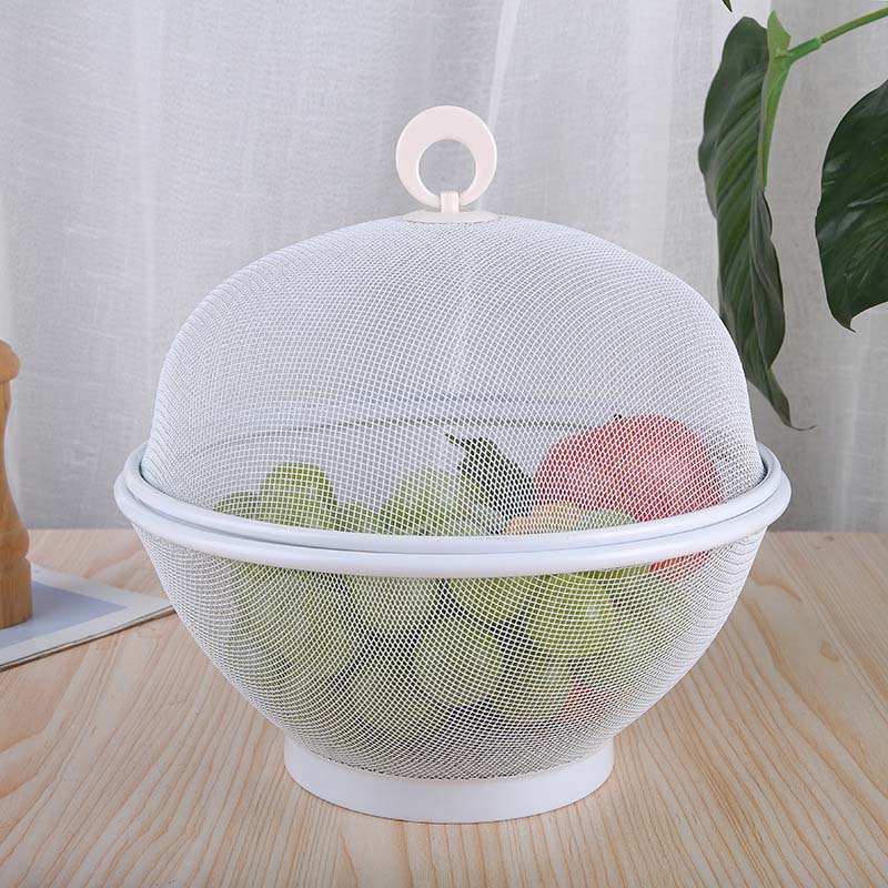 🍎 LIMITED‑TIME 50% OFF! 🧺🍇 FreshKeep Covered Produce Basket – Breathable, Drainable & Insect-Resistant Kitchen Storage