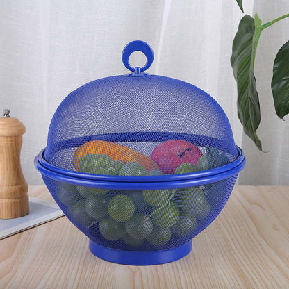 🍎 LIMITED‑TIME 50% OFF! 🧺🍇 FreshKeep Covered Produce Basket – Breathable, Drainable & Insect-Resistant Kitchen Storage