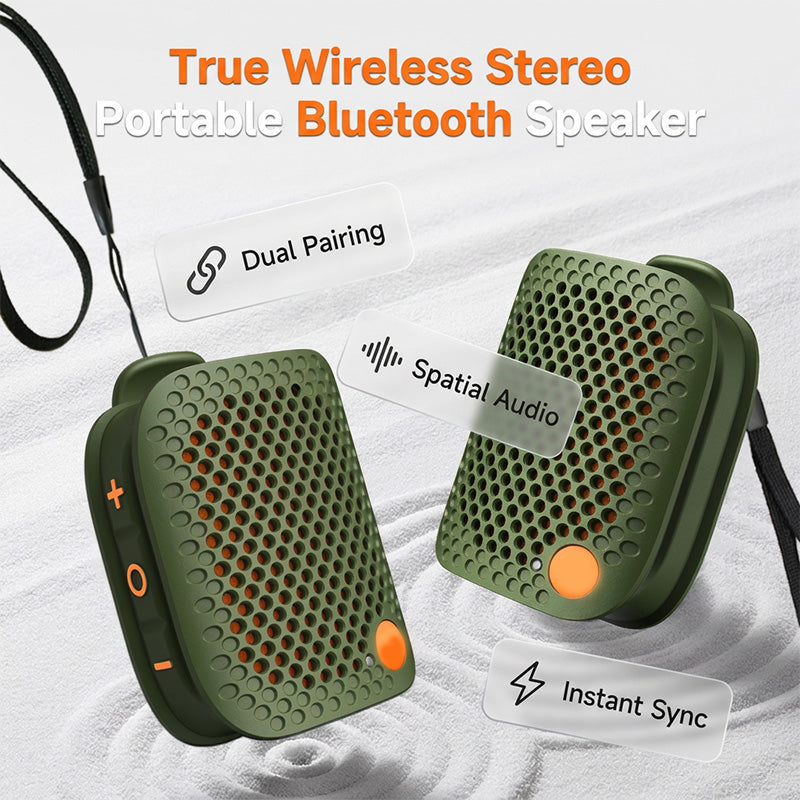 🔊🌊 Mini Wireless Bluetooth Speaker – TWS Stereo Pairing & IPX5 Water Resistance for Music Anywhere