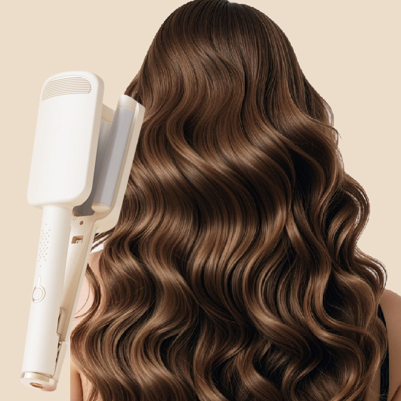 💇‍♀️✨ BouncyWave™ 32MM Ionic Hair Curler – Big Voluminous Curls with 4 Adjustable Heat Settings