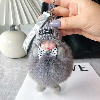 🧸💕 Fluffy Little Friends Plush Keychain – Cute Soft Doll Bag Charm, Colorful Backpack Accessory & Adorable Gifts for Her 🎁✨