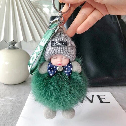 🧸💕 Fluffy Little Friends Plush Keychain – Cute Soft Doll Bag Charm, Colorful Backpack Accessory & Adorable Gifts for Her 🎁✨