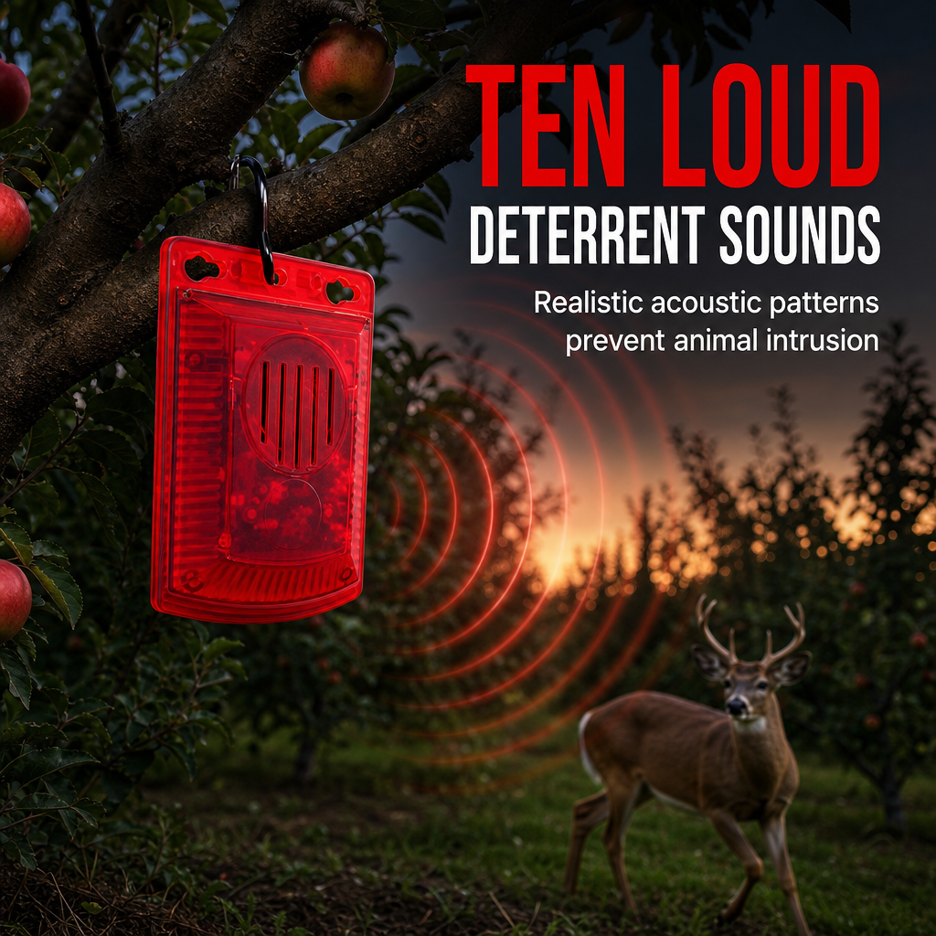 SolarGuard Outdoor Warning Alarm – Sun-Powered Security Alert for Home, Yard & Property