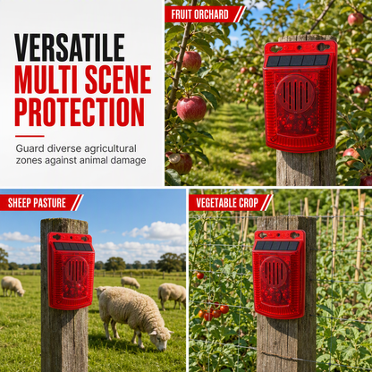 SolarGuard Outdoor Warning Alarm – Sun-Powered Security Alert for Home, Yard & Property