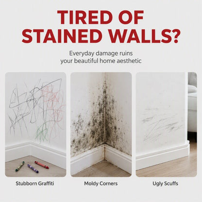 🏠🖌️ Roll & Restore™ Waterproof Wall Touch-Up Paste – Built-In Mini Roller for Easy DIY Repairs