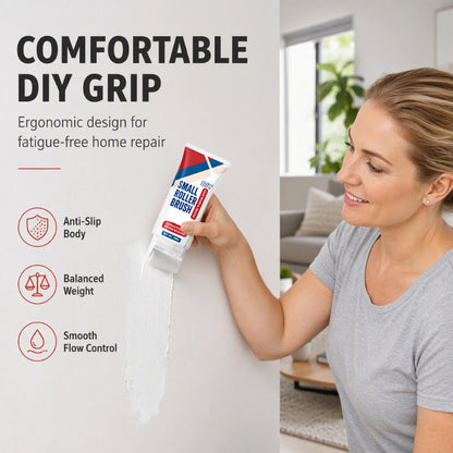 🏠🖌️ Roll & Restore™ Waterproof Wall Touch-Up Paste – Built-In Mini Roller for Easy DIY Repairs
