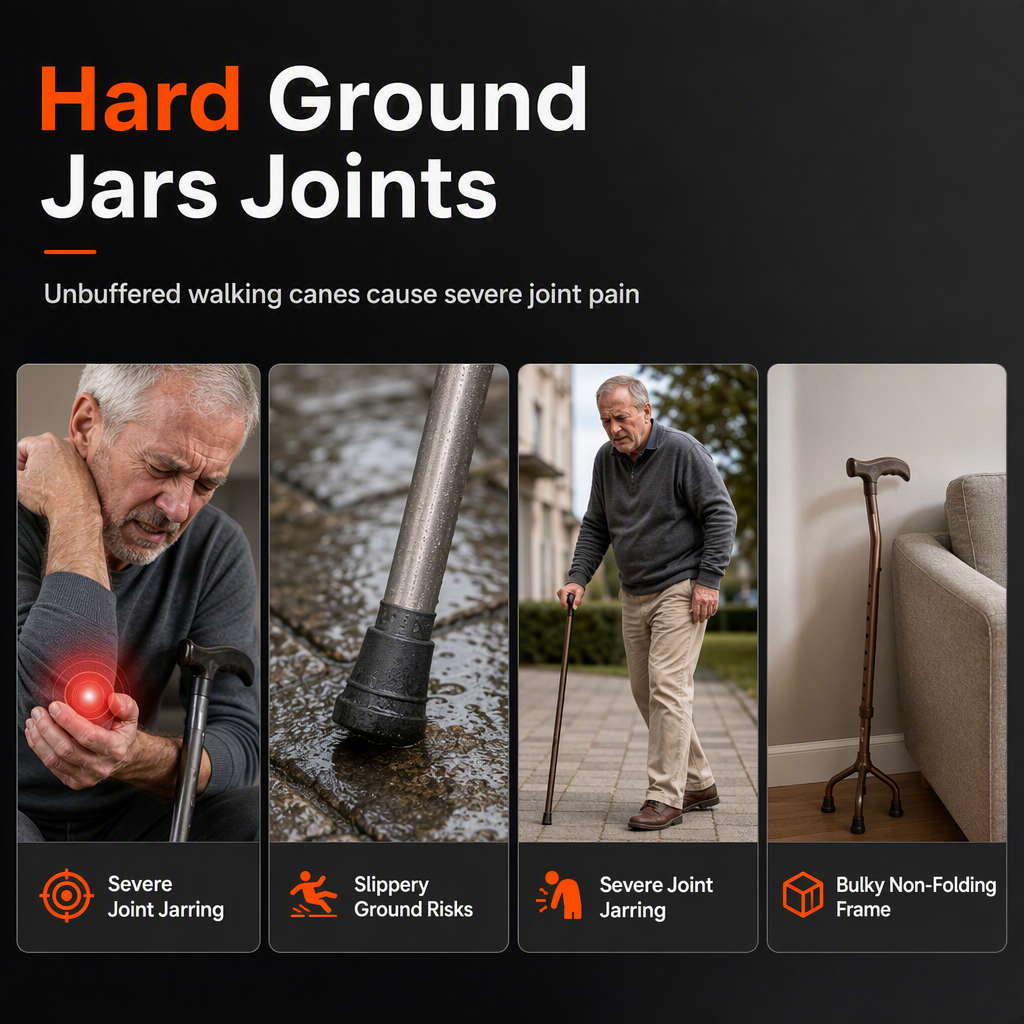 🩼 50% OFF! ✨ Folding Forearm Crutches – Shock-Absorbing Spring System, Reinforced Aluminum Shaft & Slip-Resistant Rubber Feet – Comfortable Mobility Aid for Fracture Rehabilitation 🦵