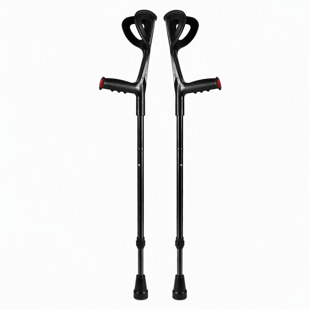 🩼 50% OFF! ✨ Folding Forearm Crutches – Shock-Absorbing Spring System, Reinforced Aluminum Shaft & Slip-Resistant Rubber Feet – Comfortable Mobility Aid for Fracture Rehabilitation 🦵