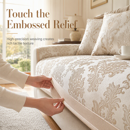 🛋️✨ European Jacquard Sofa Protector – Non-Slip All-Season Couch Cover for an Instant Living Room Refresh