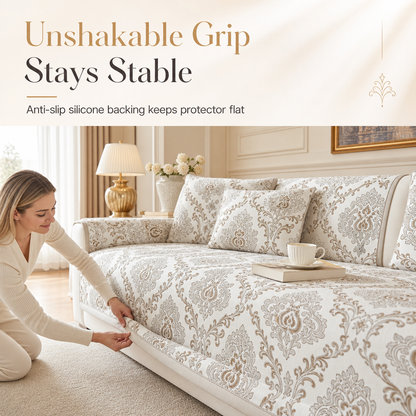 🛋️✨ European Jacquard Sofa Protector – Non-Slip All-Season Couch Cover for an Instant Living Room Refresh