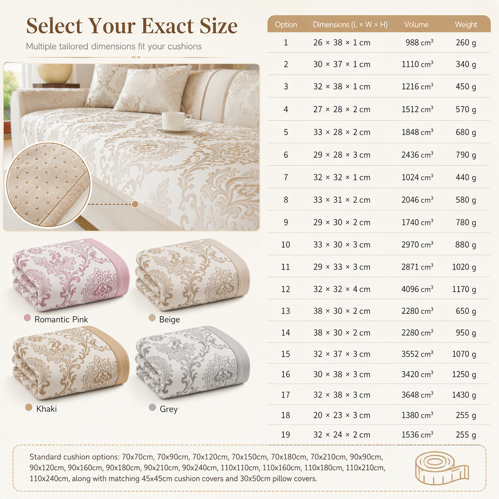 🛋️✨ European Jacquard Sofa Protector – Non-Slip All-Season Couch Cover for an Instant Living Room Refresh
