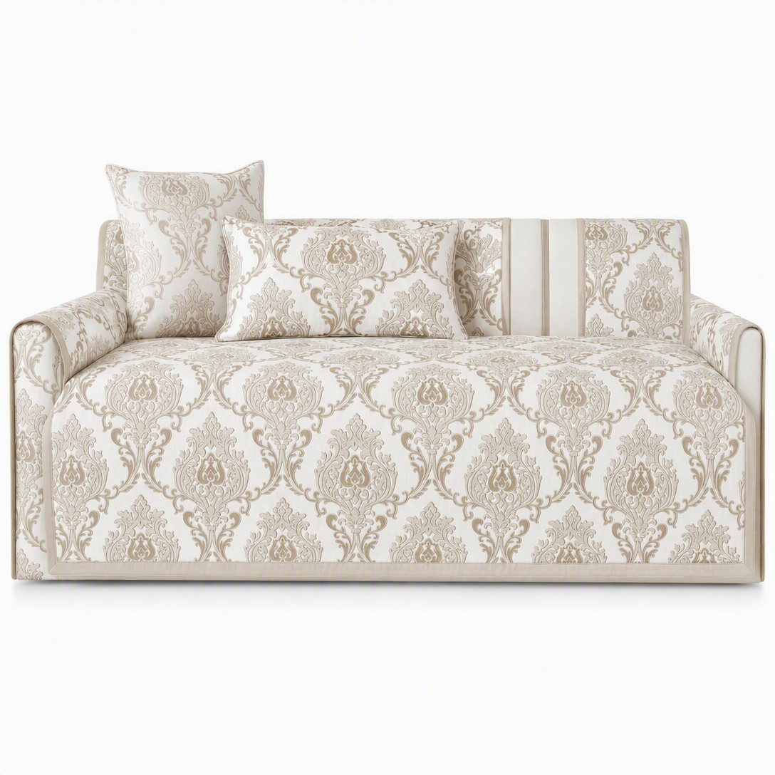 🛋️✨ European Jacquard Sofa Protector – Non-Slip All-Season Couch Cover for an Instant Living Room Refresh