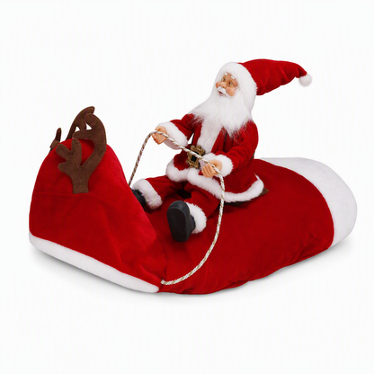 🎅🐶 Santa’s Little Christmas Ride Dog Costume – Funny Adjustable Holiday Outfit for Festive Photos & Parties