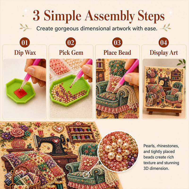 💎🎨 Sparkling Diamond Art Craft Kit – Relax, Create & Turn Every Tiny Piece Into Beautiful Art