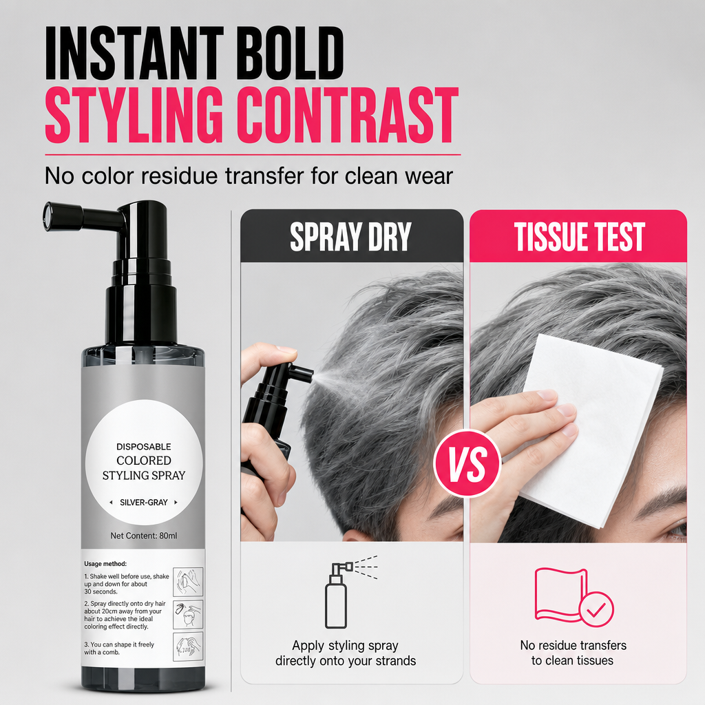 💇 Save 70%! 🌈 Temporary Hair Color Spray – Vivid colour & 5s dry ✨