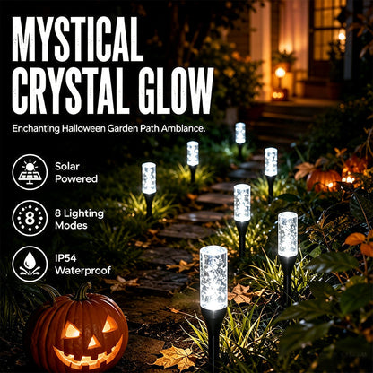 ✨🌿 Crystal Bubble Solar Garden Lights – 10–40 LED Glowing Stakes for Magical Pathways & Yards