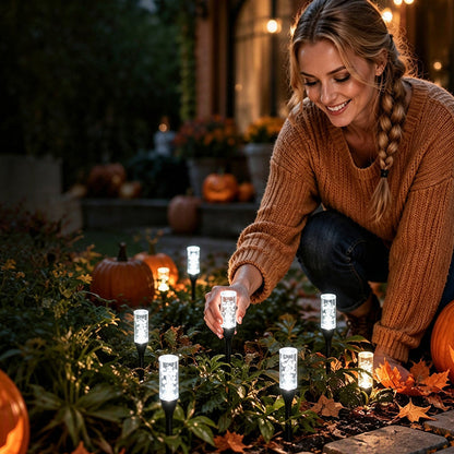 ✨🌿 Crystal Bubble Solar Garden Lights – 10–40 LED Glowing Stakes for Magical Pathways & Yards