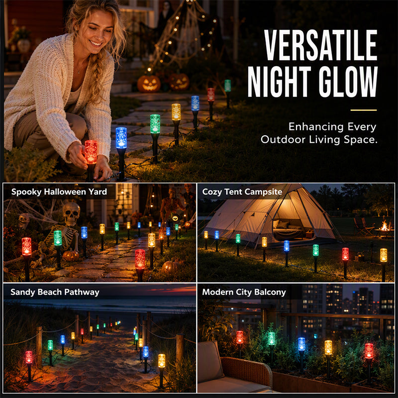✨🌿 Crystal Bubble Solar Garden Lights – 10–40 LED Glowing Stakes for Magical Pathways & Yards