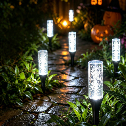 ✨🌿 Crystal Bubble Solar Garden Lights – 10–40 LED Glowing Stakes for Magical Pathways & Yards