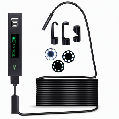 Wireless HD Endoscope WiFi Inspection Borescope for Android and iOS Phones Industrial Pipeline and Automotive Engine Inspection